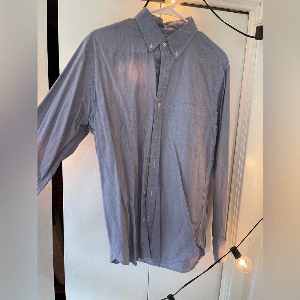 J. Crew button down pinstripe dress shirt